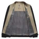 Giacca da uomo primavera e autunno 2025 nuova giacca da uomo con colletto verticale casual da uomo giacca da papà di mezza età per uomo - immagine 5