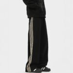 Pantaloni a tre barre primavera 2025 nuovi pantaloni pesanti americani retrò alla moda pantaloni casual lisci alla moda - immagine 6