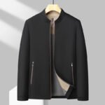 Giacca da uomo primavera e autunno 2025 nuova giacca da uomo con colletto verticale casual da uomo giacca da papà di mezza età per uomo - immagine 4